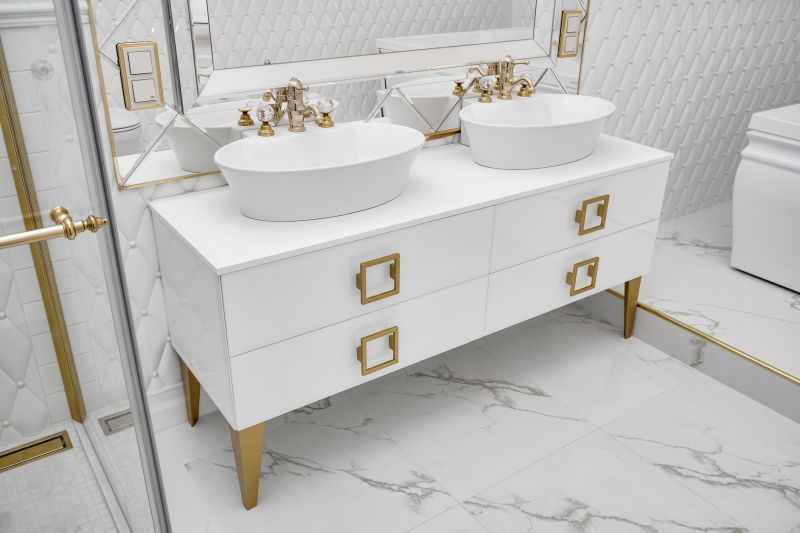 Floating Vanity and Double Sinks